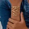 Σικάτο Βιντάζ Gold Σετ Κοσμημάτων με Σχέδιο Φύλλου 2 τεμ.