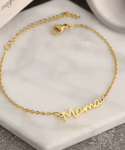 Alternative view of Εξαιρετικό Βραχιόλι Με Σχέδιο Mama - Gold