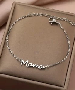Alternative view of Εξαιρετικό Βραχιόλι Με Σχέδιο Mama - Silver