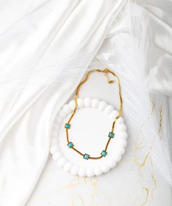 Alternative view of Tophus Stone Necklace