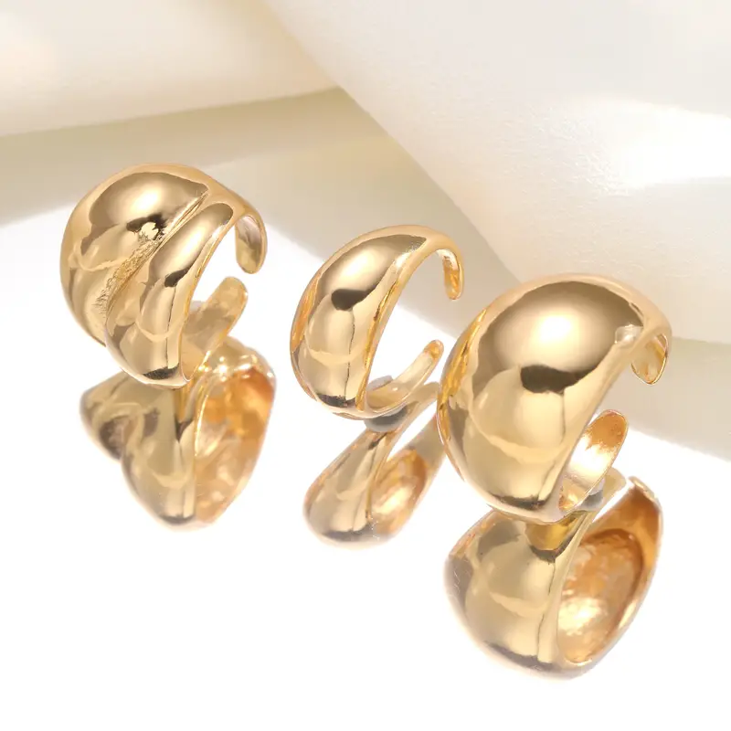 Σετ δαχτυλιδιού με ανοιχτό μανίκι - Gold - Image 2