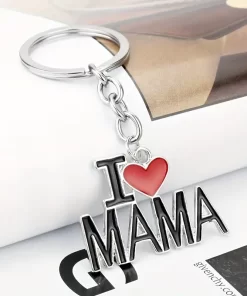 I Love MAMA μπρελόκ ασημί