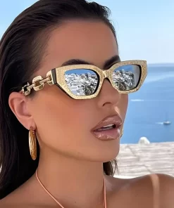 Γυαλιά Ηλίου Cat Eye Gold